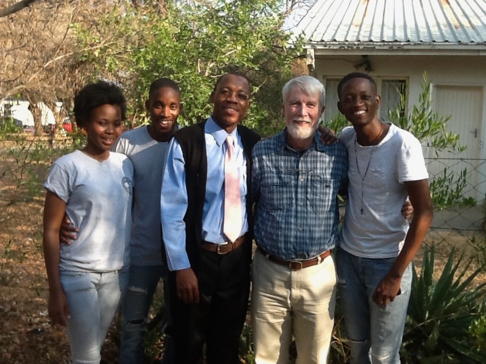 Pete with Young Adults from Botswana