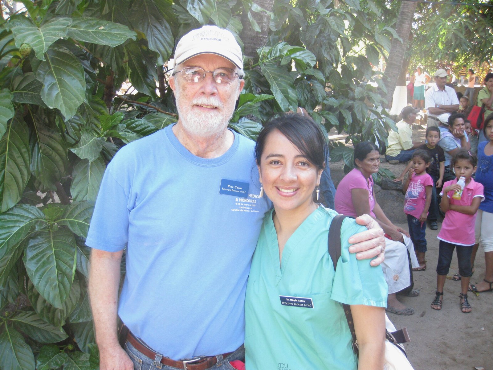 Pete and local dentist, Dr. Madga Loany