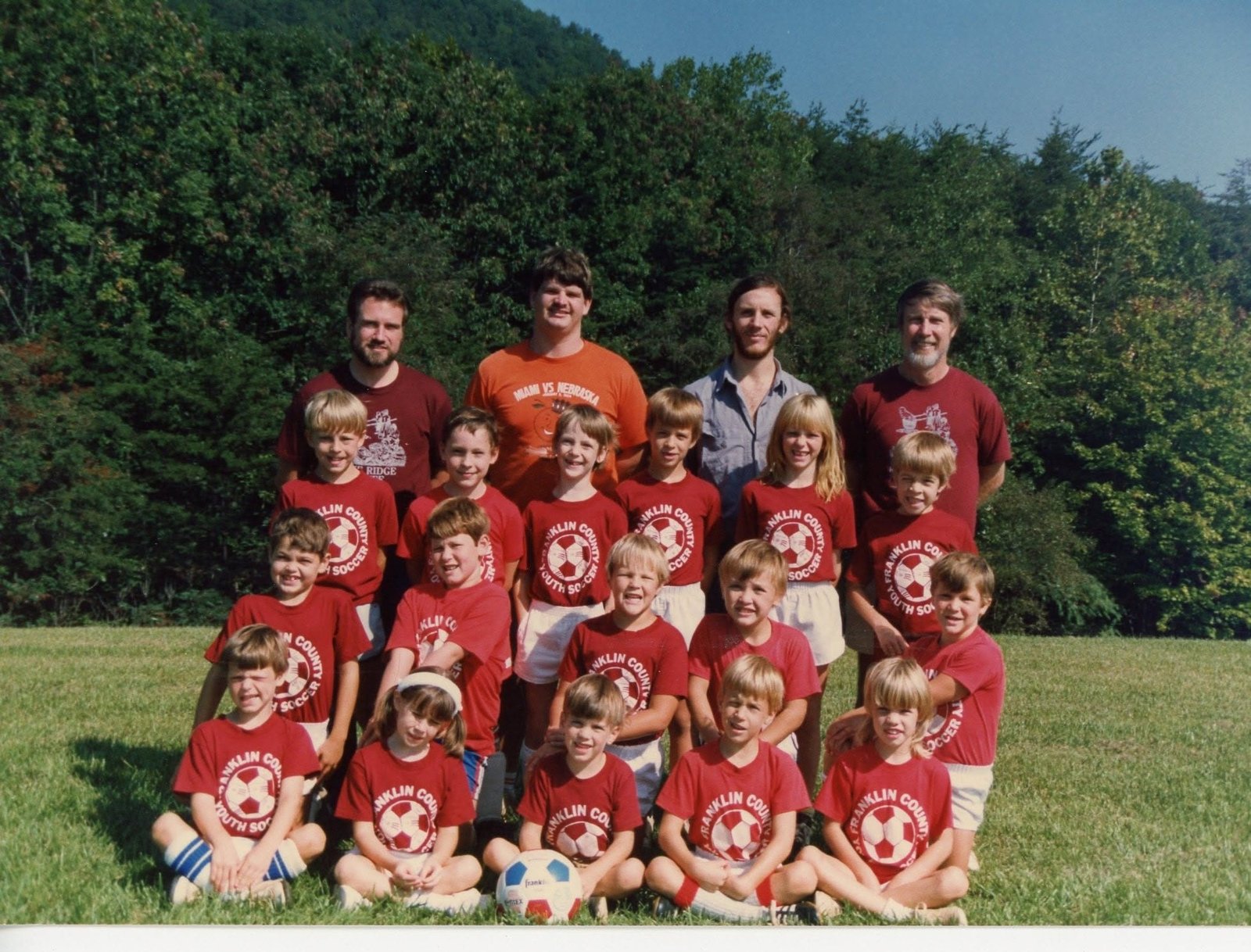 Pete as soccer coach for Amy and Rob