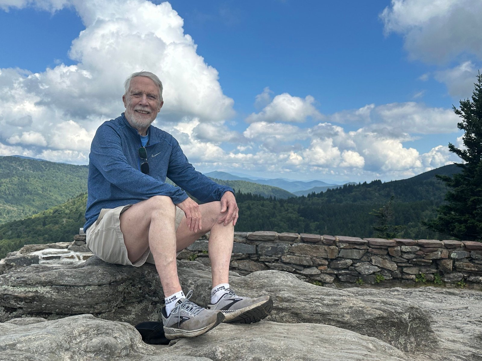 Pete at Devil's Court Yard, Pisgah