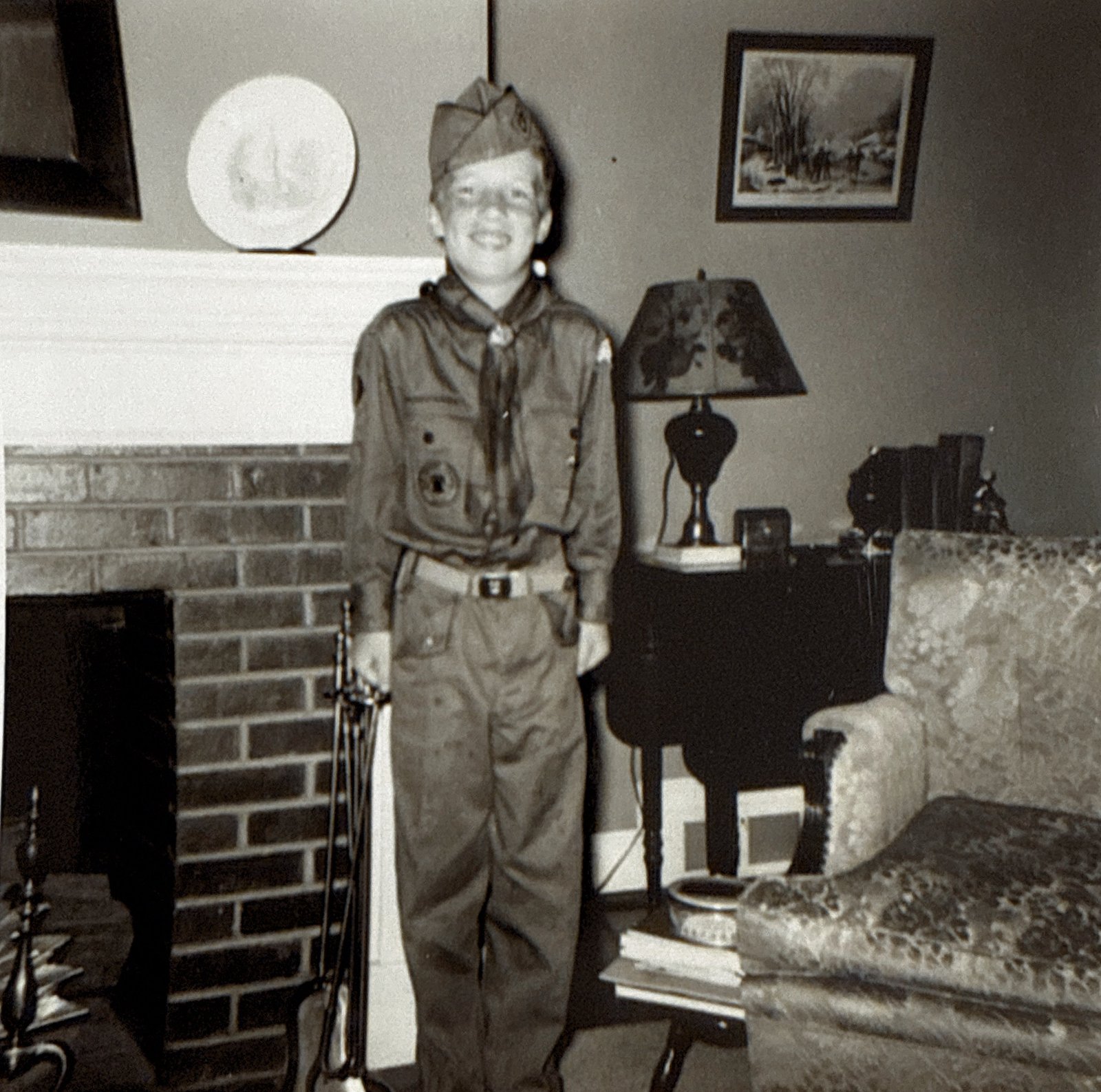 Pete in Scout Uniform