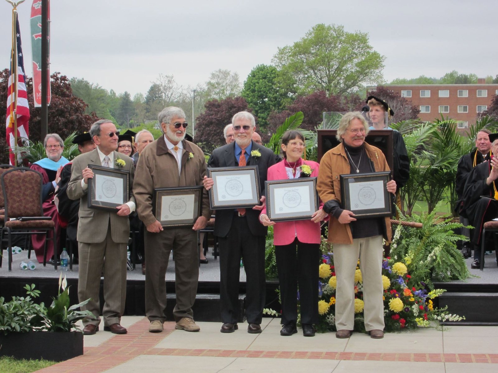 Pete with Ferrum College Award