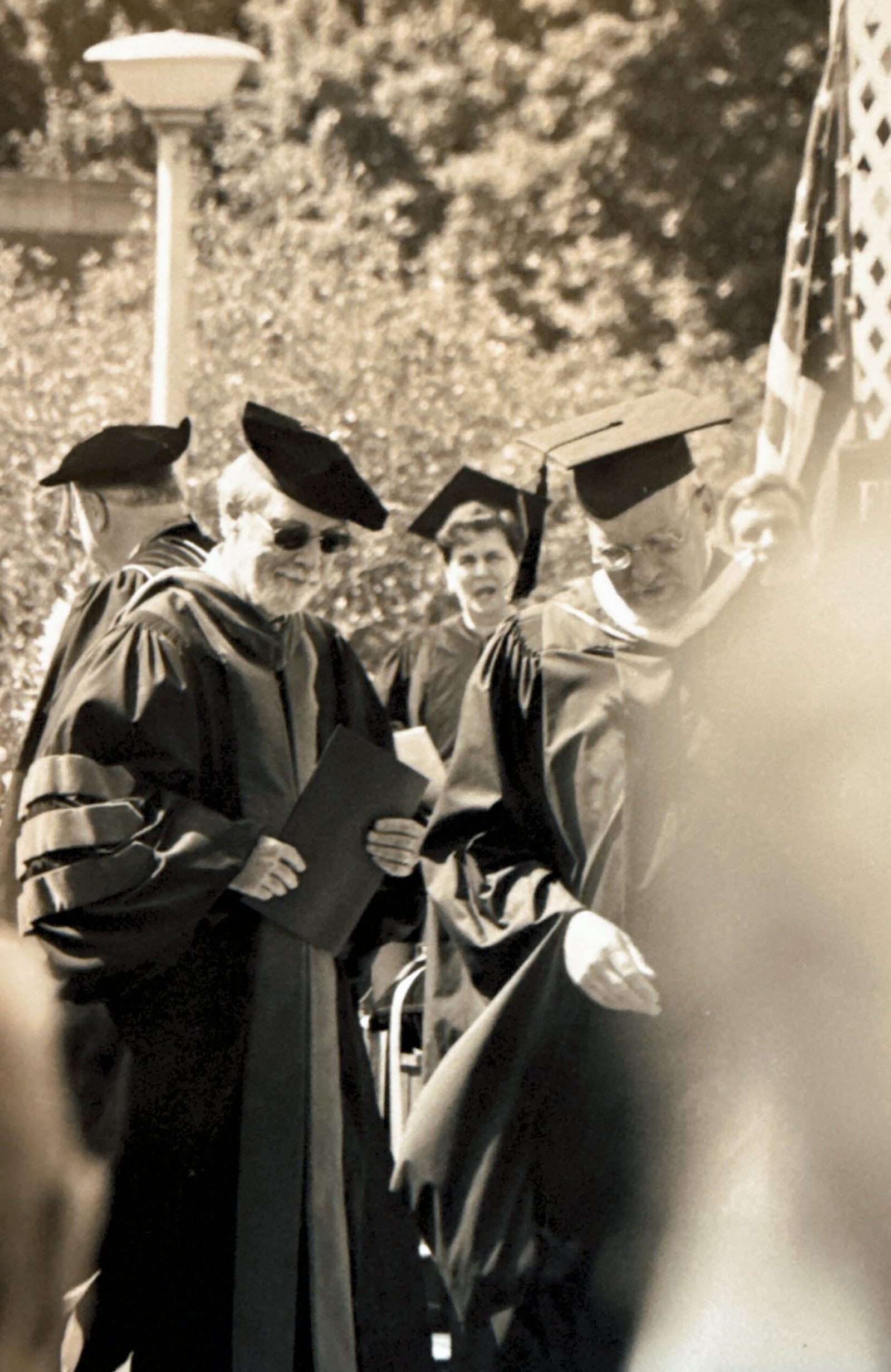 Dr. Peter Crow during graduation ceremony